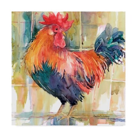Trademark Fine Art Annelein Beukenkamp 'Colorful Red Blue' Canvas Art, 24x24 ALI38157-C2424GG